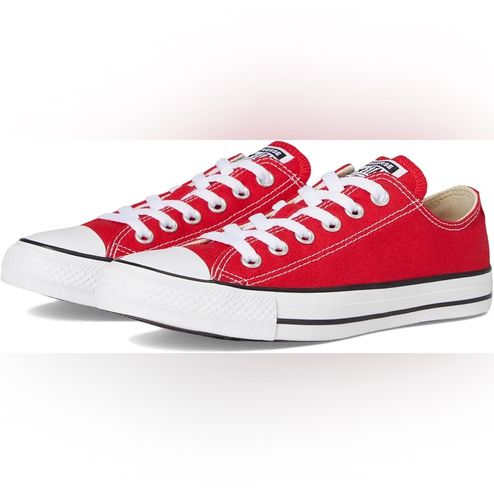 NEW Converse All Star Chuck Taylor Low Top Red Sneaker Size 8 Women / 6 Men